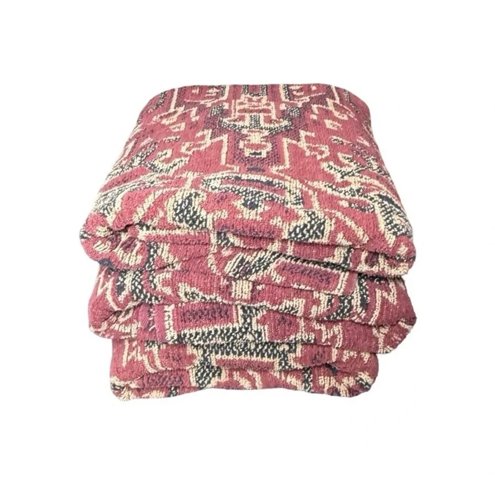 Vtg RALPH LAUREN Southwest Tribal Aztec Print Cotton Bath Towel Lot Of 3 RARE